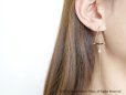 画像4: 【Monica】14KGF,Ear Thread Earrings,Dangle Triangle (4)