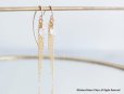 画像6: 【14KGF/Tiny】Leaf Hook Fringe Earrings, -NY Herkimerdiamond-