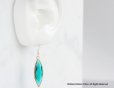 画像5: 【14KGF】Earrings,-Marquise,Emerald - 