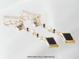 画像2: 【14KGF】Earrings,Gemstone Labradorite,Black Diamond