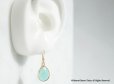 画像5: 【14KGF】Earrings,Teardrop Glass -Mint Blue-