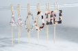 画像10: 【Marble】14KGF Long Necklace,Glass Long Bar-Brown Mix-