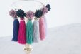 画像2: Flower&Silk Tassel Stud Earrings