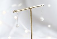 【Sterling silver 925】 Sparklers ,Snowflake Stud Earrings