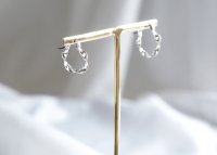 【Sterling silver 925】Twisted  Hoop Earrings