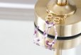 画像2: 【Marble】14KGF Gold Design Double Linked Rings Earrings