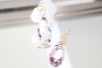 画像3: 【Marble】14KGF Gold Design Double Linked Rings Earrings