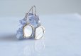 画像2: 【Art Nouveau】 CZ White Shell 14KGF Earrings