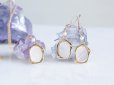 画像6: 【Art Nouveau】 CZ White Shell 14KGF Earrings