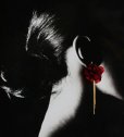 画像1: 【Lakme】 Fluffy Flower Stud Earrings (1)