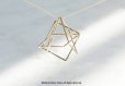 画像2: 【Geo】14KGF Long Necklace,-3D Gold Geometry- 