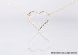 画像2: 【14KGF】Necklace, -14KGF Open Heart(L)-