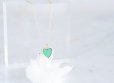 画像2: 【14KGF】Necklace,Gemstone Heart Green Onyx