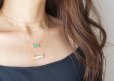画像4: 【14KGF】Necklace,Gemstone,Blue Turquoise Tiny Rectangle Bar