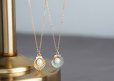 画像2: 【14KGF】Gold/Blue Pearl Shell Necklace