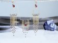 画像13: 【Carmen Garnet】Tourmalinated Quartz, 14KGF Hoop Necklace