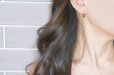 画像5: 【Carmen Garnet】Tourmalinated Quartz 14KGF Hoop Earrings