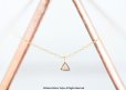 画像3: 【14KGF】Necklace,Cubic Zirconia Tiny Triangle
