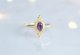 【Gold Vermeil/Gemstone】 Open Ring -Amethyst-,Phalange Ring,Midi Ring
