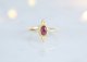 【Gold Vermeil/Gemstone】 Open Ring -Pink Tourmaline-,Phalange Ring,Midi Ring
