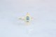 【Gold Vermeil/Gemstone】 Open Ring -Blue Topaz-,Phalange Ring,Midi Ring