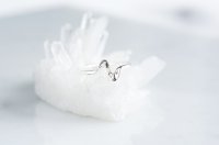 【Sterling silver 925 】Adjustable Curvy Open Ring