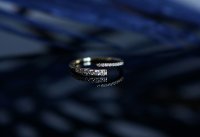 【Sterling Silver925】Elegant Double CZ Band Open Ring
