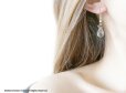 画像4: 【14KGF】 Silver Gray Briolette Crystal Teardrop Earrings (4)