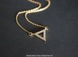 画像1: 【14KGF】Necklace,Gold ,CZ Triangle (1)