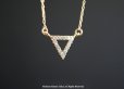 画像2: 【14KGF】Necklace,Gold ,CZ Triangle (2)