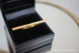 画像3: 【Silver 925】Cubic Zirconia Gold Long Bar Ring (3)