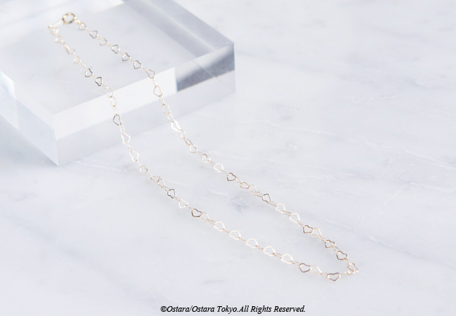 画像1: 【Minimalism】14KGF Heart Chain Necklace[45cm]